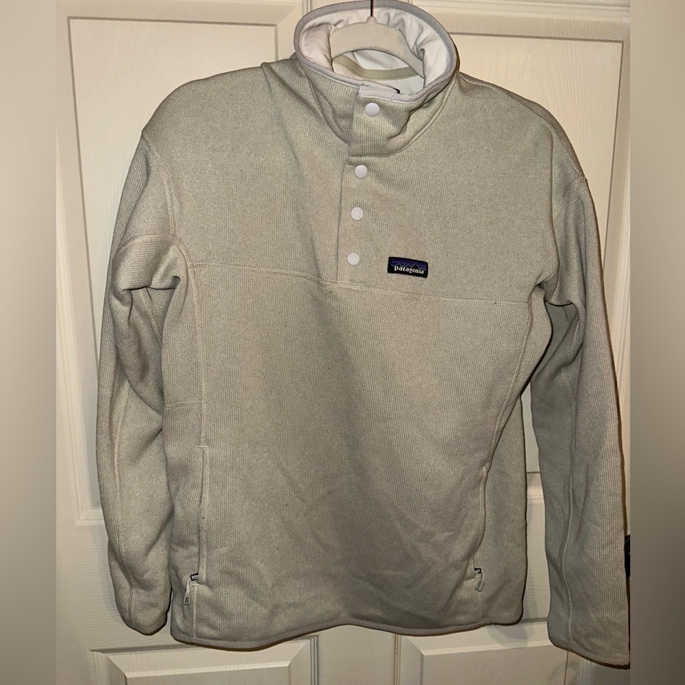 Patagonia women’s Light Gray snap T better sweater Jacket M outdoor winter fall